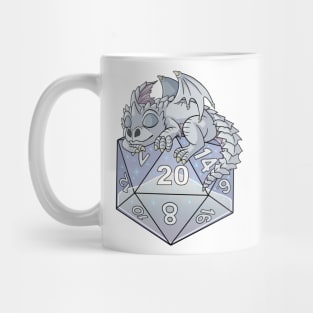 Dice White Dragon Mug